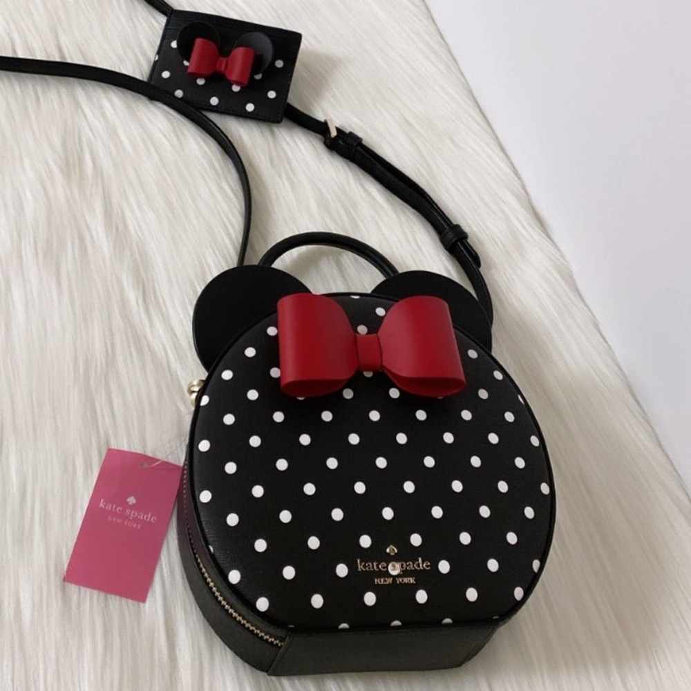 NWT Kate Spade X Disney Minnie Mouse Crossbody Bag and Cardholder Wallet Set - Picture 6 of 12